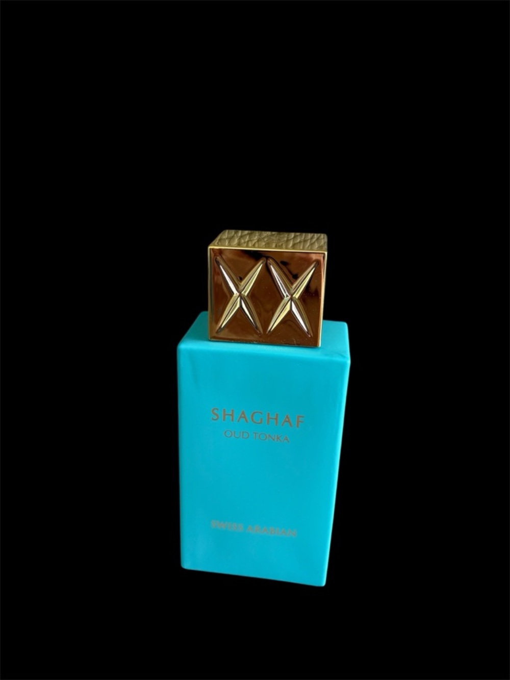 Shaghaf Oud Tonka Women's Fragrance - Turquoise & Gold